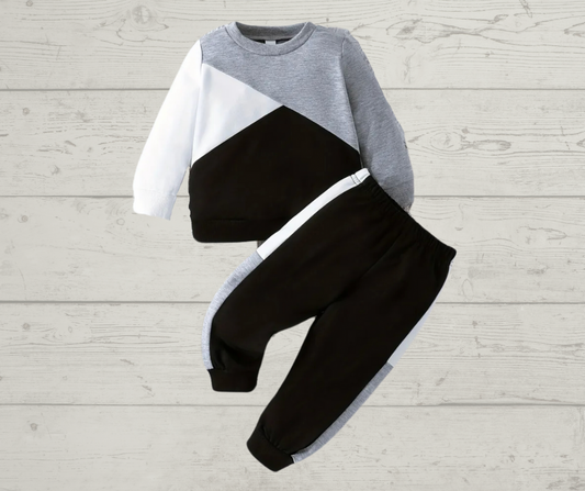 Boys 2pc Color-block Outfit