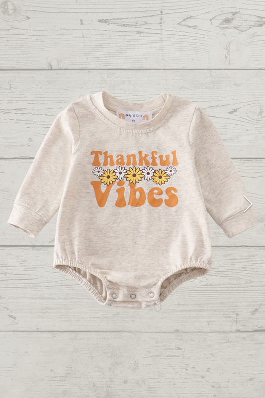 Baby Thankful Vibes Romper