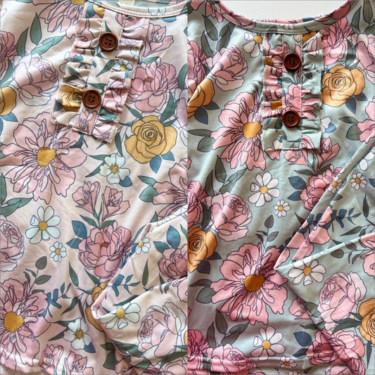 Floral Print Pajamas