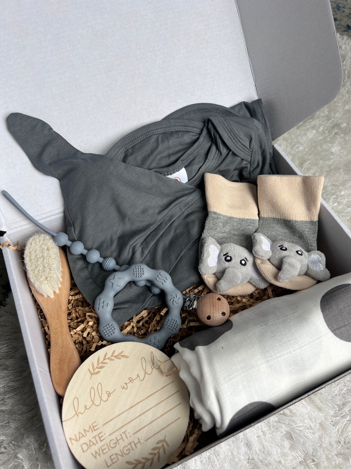 Grey Elephant Gift Box