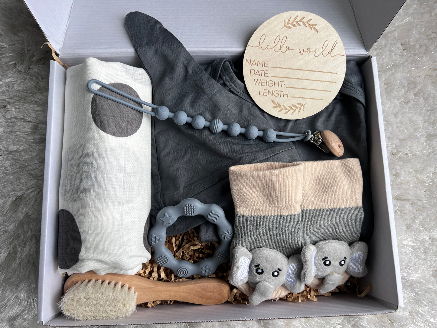 Grey Elephant Gift Box