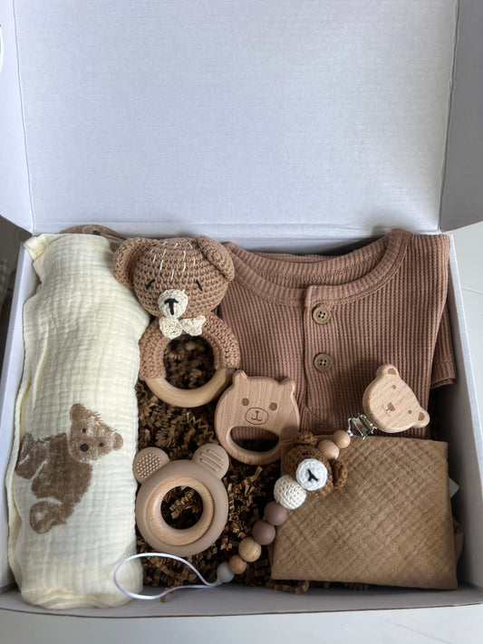 Brown Bear Baby Gift Box