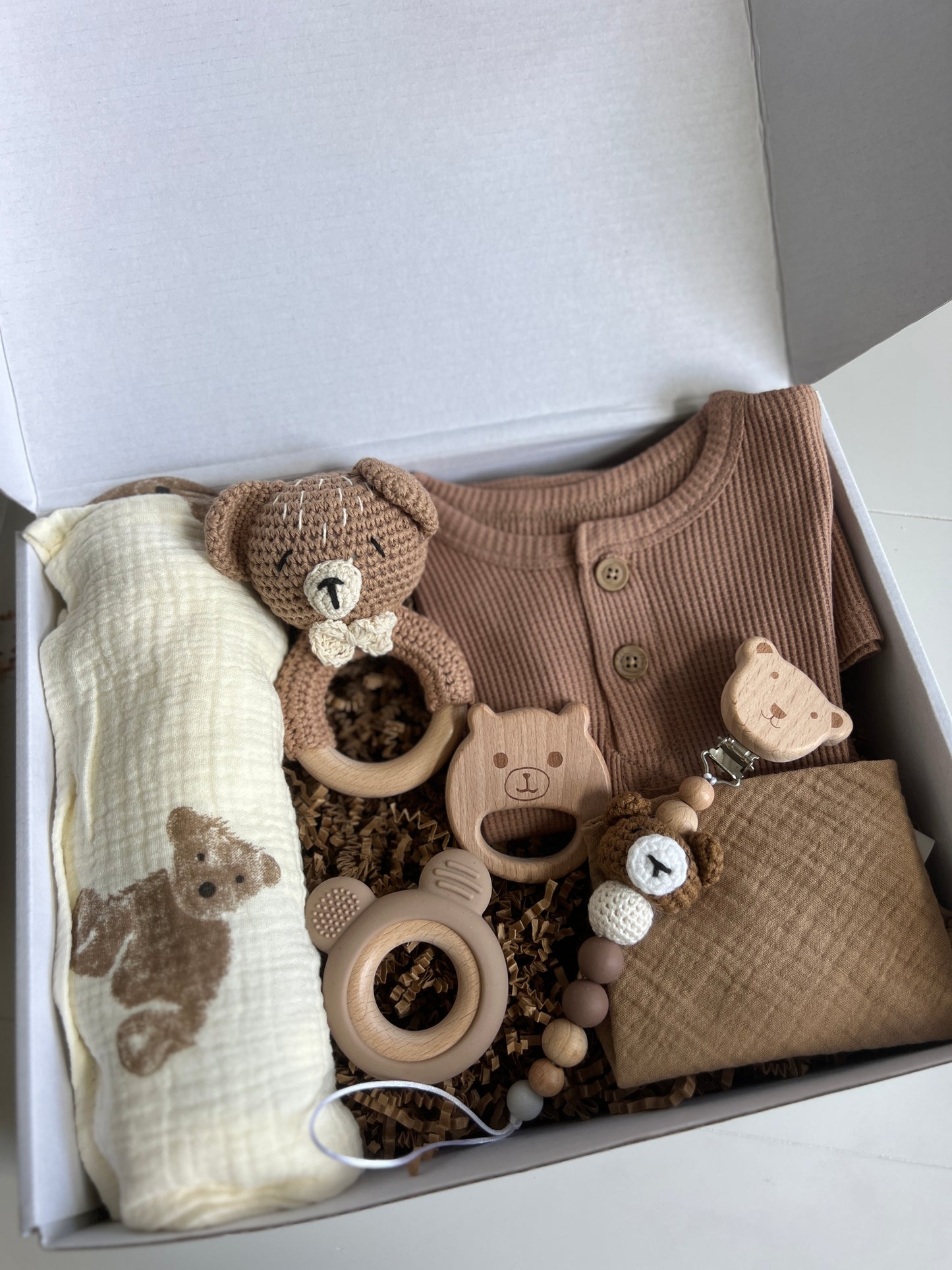 Brown Bear Baby Gift Box