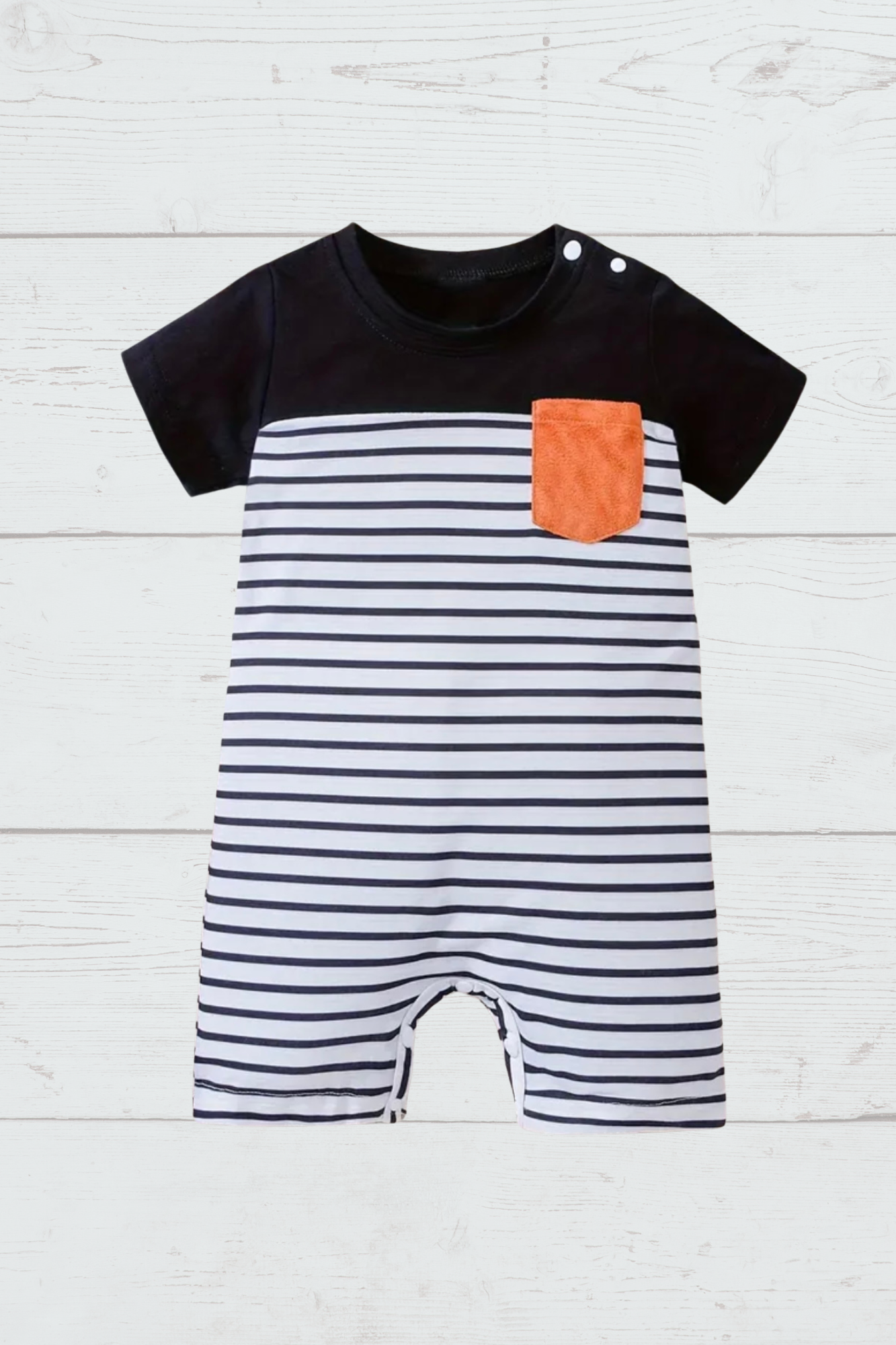 Baby Boys Striped Summer Romper