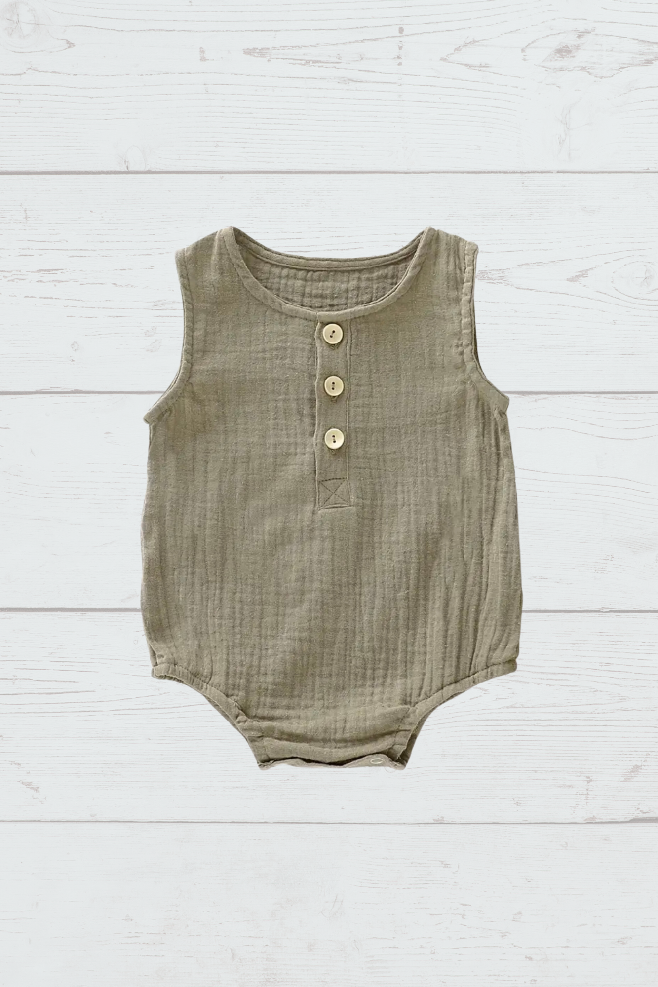 Baby Solid Summer Romper