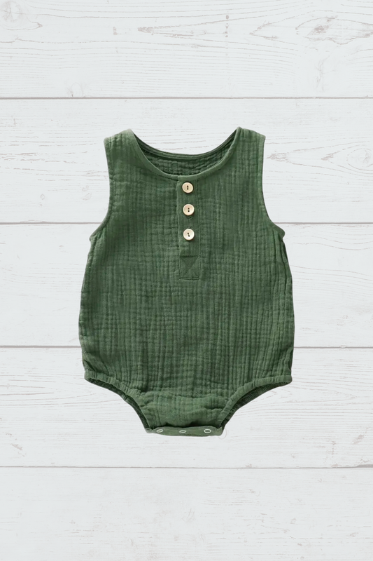 Baby Solid Summer Romper