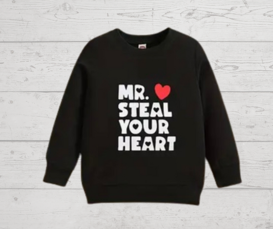 Boys Mr. Steal Your Heart Crewneck