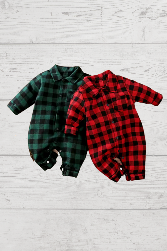 Buffalo Plaid Baby Jumper