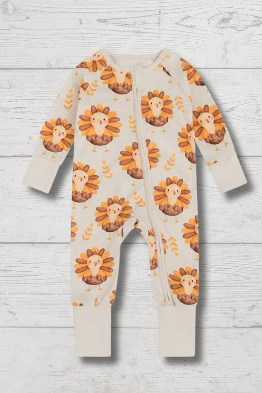 Baby Thanksgiving Turkey Pajamas